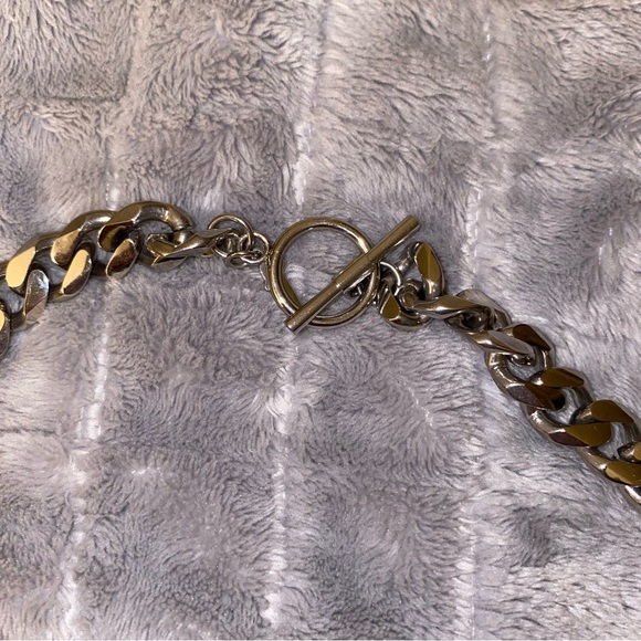 10mm heavy curb chain - silver - Picture 4 of 4